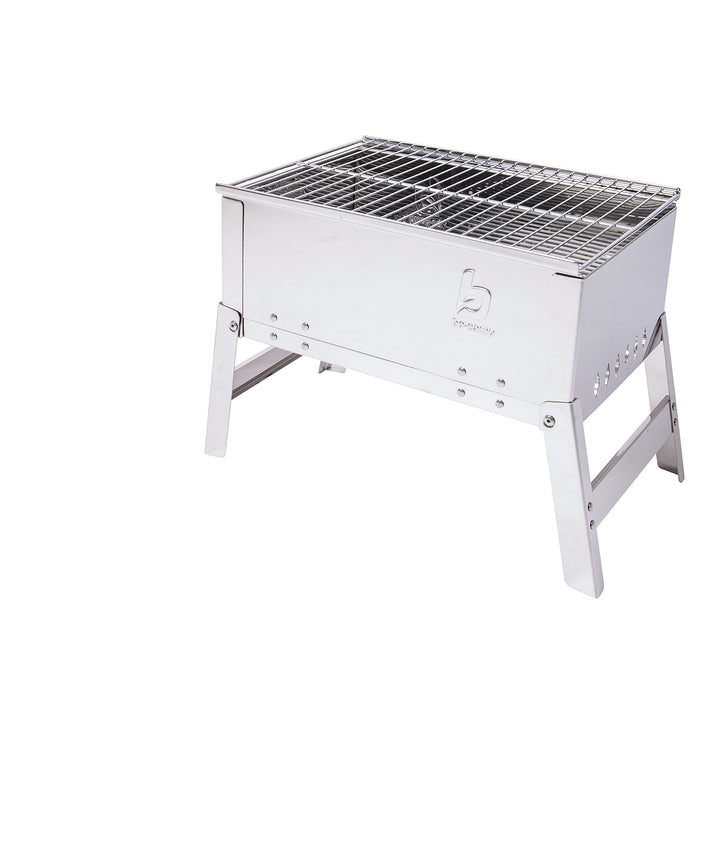 Campinggrill Edelstahl klappbar 33x22,5x27,5 cm für Reisen - Bild 2