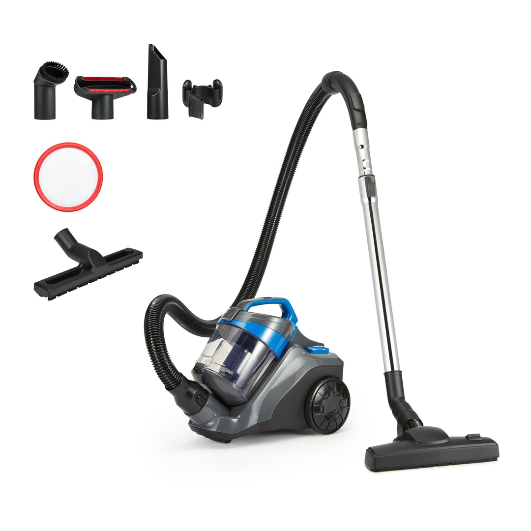 Bodenstaubsauger ohne Beutel 850W HEPA 1.7L für Teppich &amp; Hartboden