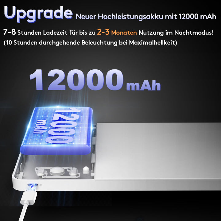 LED Deckenleuchte kabellos mit Bewegungsmelder 12000mAh Akku - Bild 4