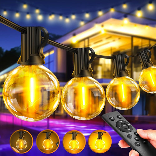 LED Lichterkette Outdoor 60m dimmbar mit Fernbedienung warmweiss