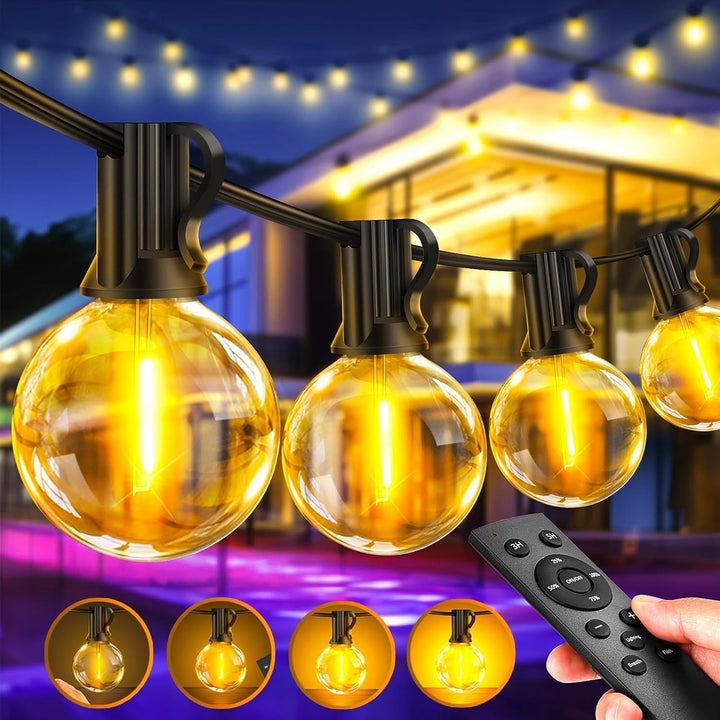 LED Lichterkette Outdoor 60m dimmbar mit Fernbedienung warmweiss