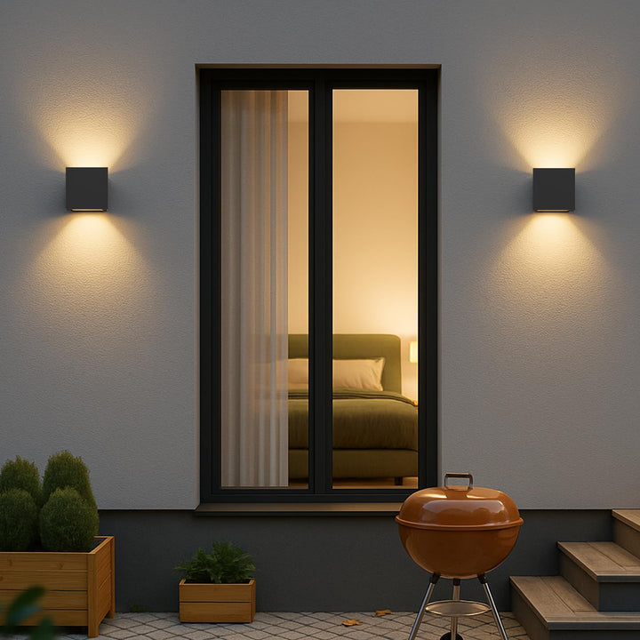 Wandleuchte Aussen/Innen 4er-Set G9 LED Aluminium IP54 3000K - Bild 8