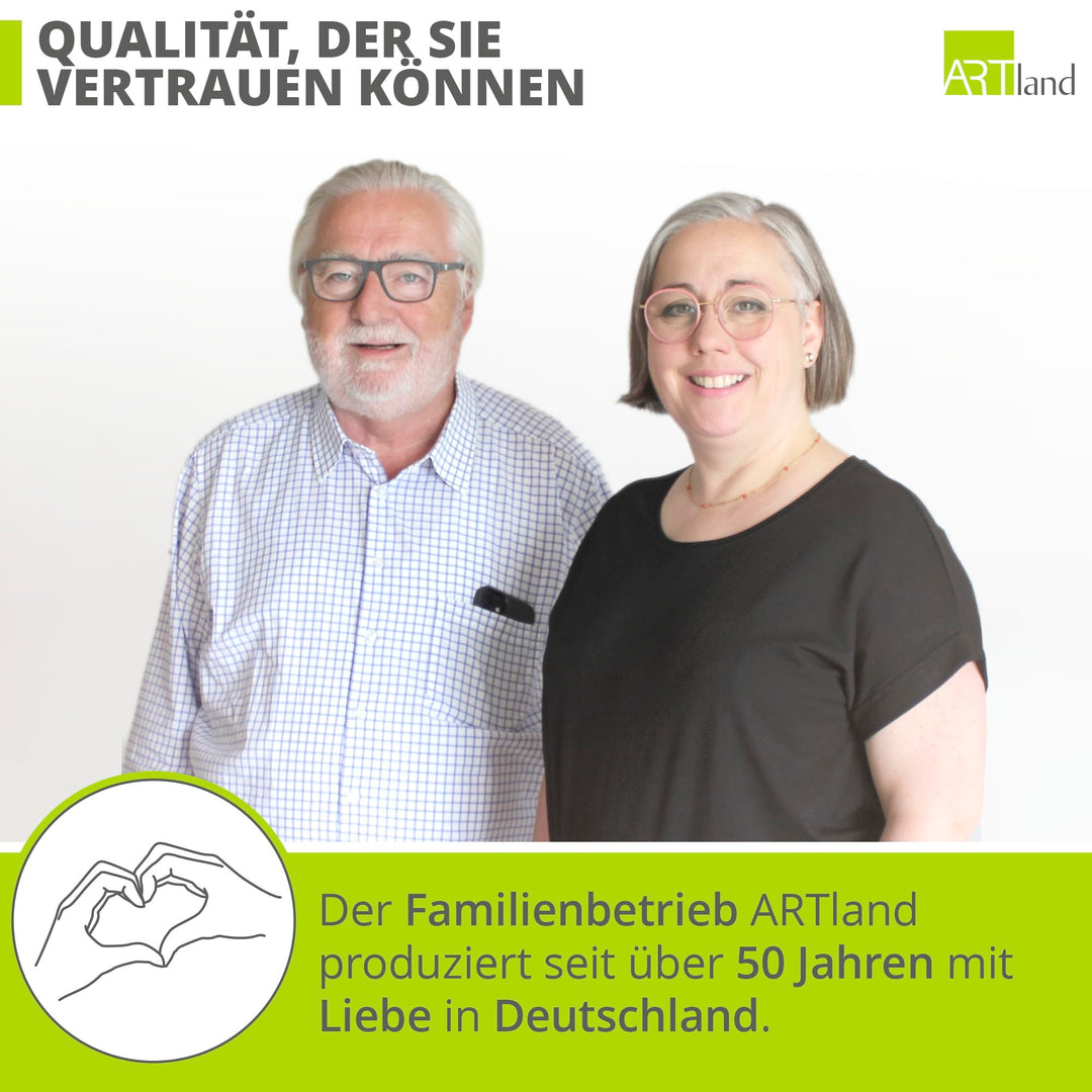 Wanduhr lautlos Aluminium 30x30 cm Hirsch-Motiv quadratisch - Bild 7