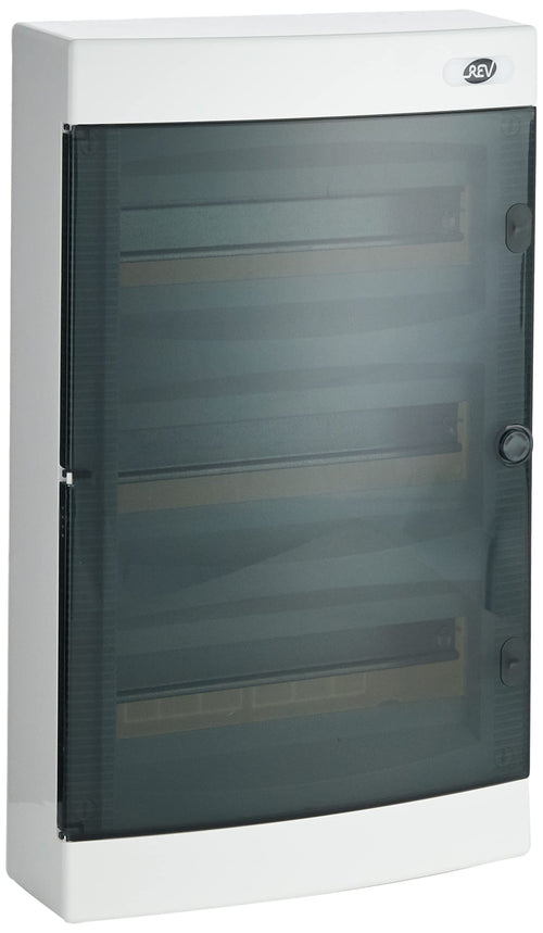 Verteilerkasten Aufputz 3-reihig 36TE 400V IP40 weiss