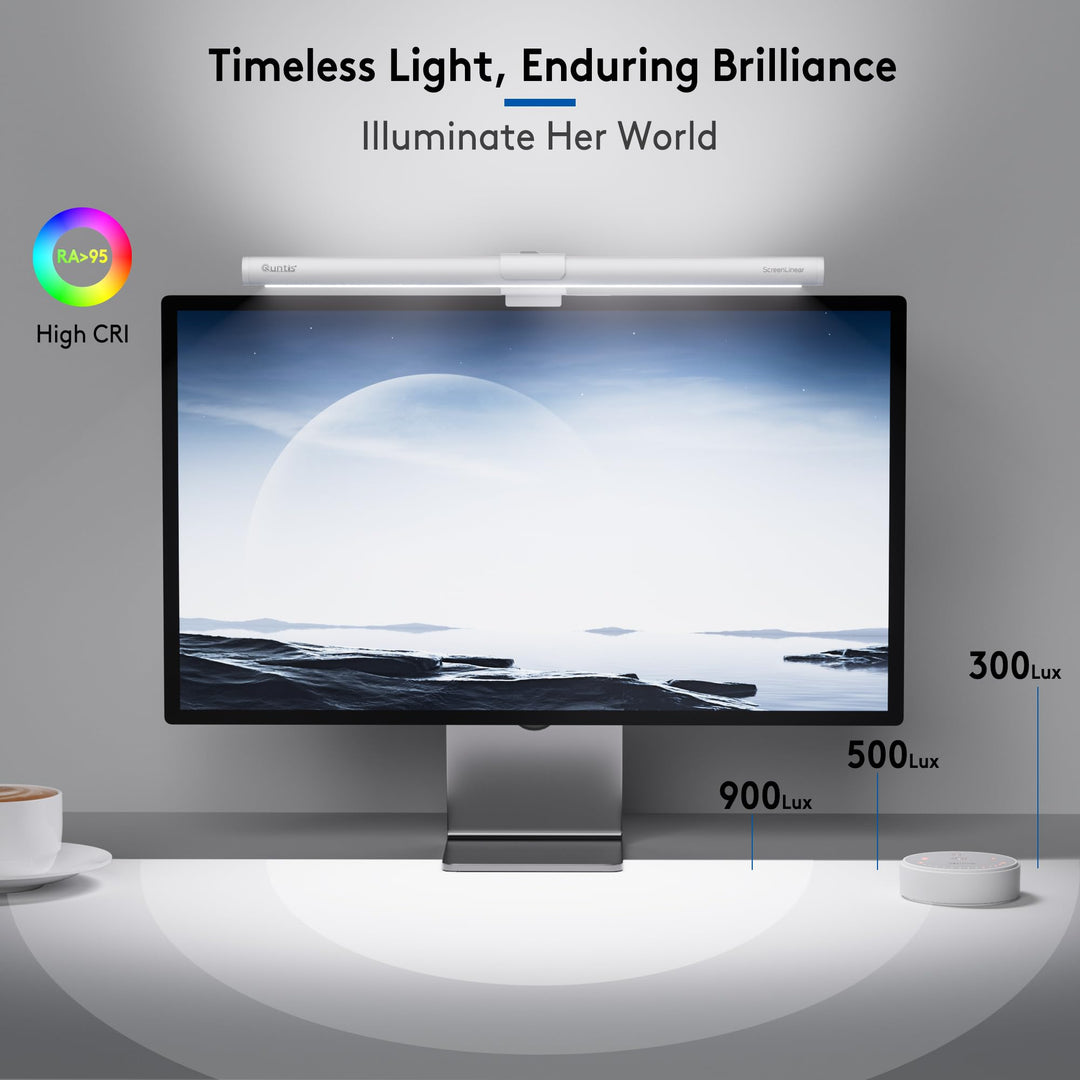 Monitor Lampe Curved 41 cm USB mit Fernbedienung Weiss - Bild 2