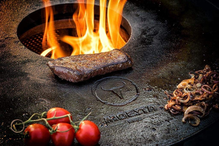 Feuerplatte Gusseisen Ø 60 cm für Kugelgrill Plancha - Bild 3