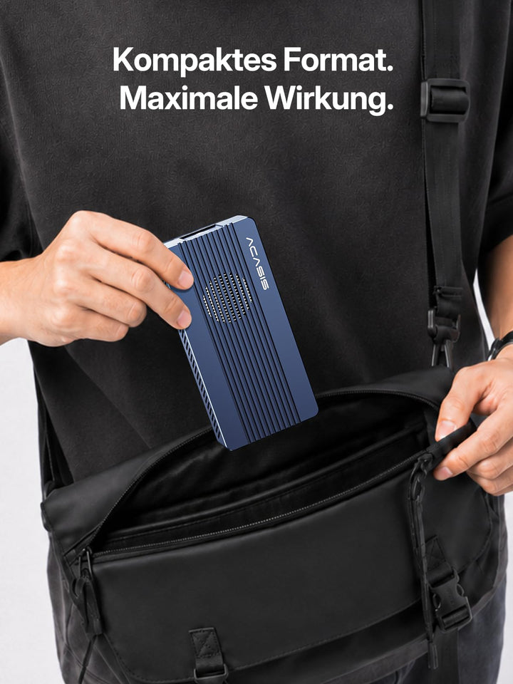 M.2 NVMe SSD Gehäuse 40 Gbps mit Kühllüfter Thunderbolt 4 - Bild 6