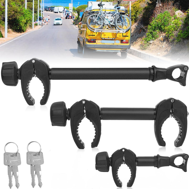 Fahrradträger Rahmenhalter Aluminium 3er-Set 25/32/45 cm mit Schloss