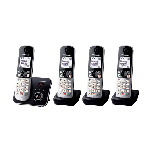 Schnurlostelefon 4 Mobilteile Anrufsperre Anrufbeantworter Freisprechen