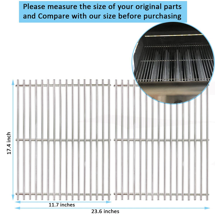 Grillrost Edelstahl 44,5x30 cm für Spirit 300 Series 2er-Set - Bild 3