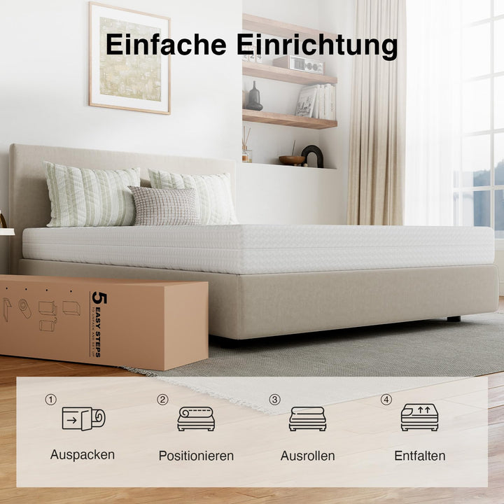 Kaltschaummatratze 140x200 cm 7-Zonen H3/H4 doppelseitig - Bild 6