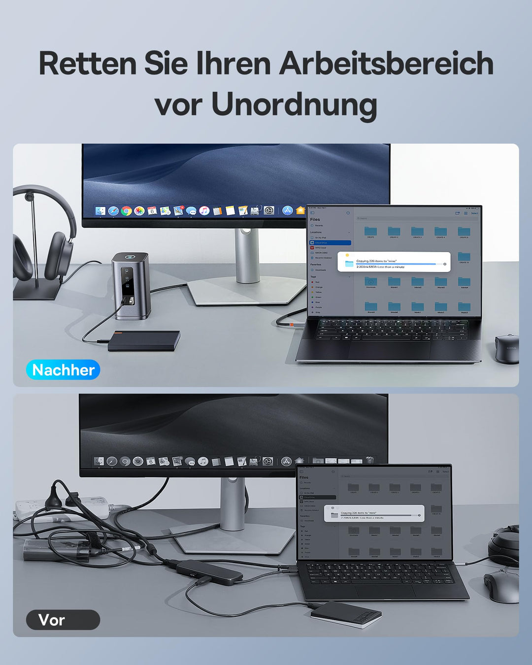 Docking Station 11-in-1 Triple Monitor 4K mit PD 100W USB-C - Bild 3