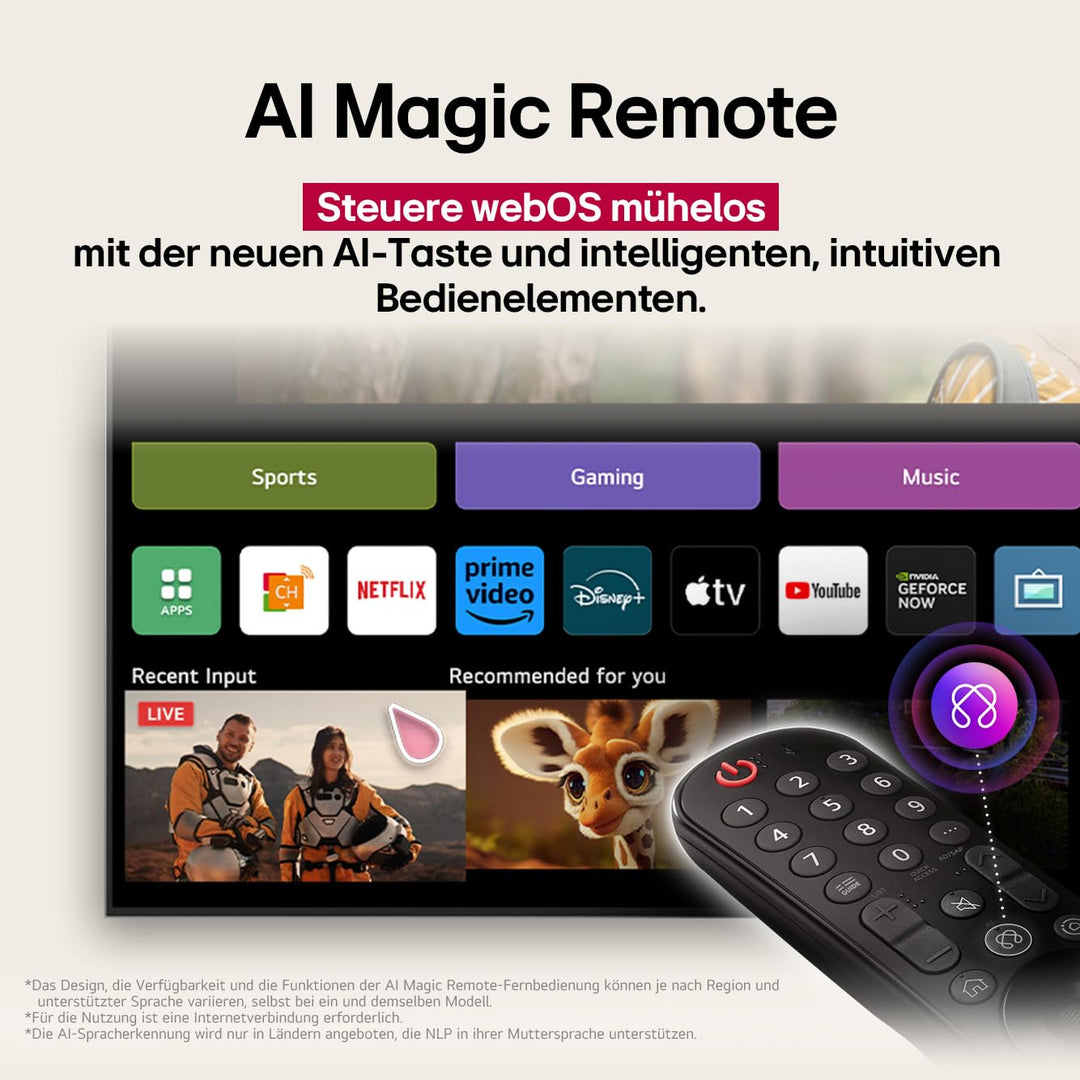 OLED TV 55 Zoll 4K 144Hz mit AI-Prozessor und Dolby Atmos - Bild 12