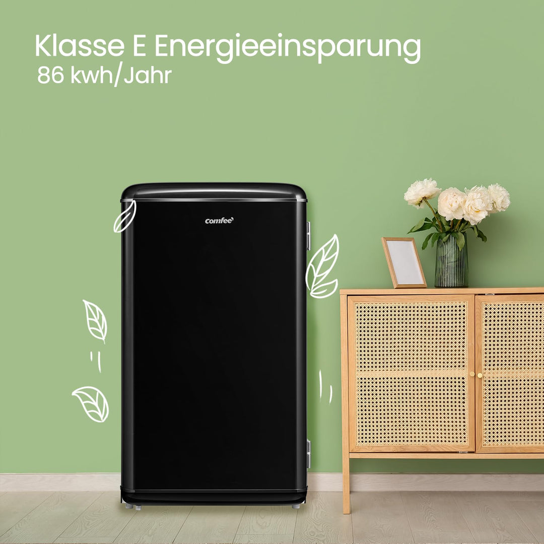 Retro Mini Kühlschrank 93 L mit Chiller Box, Energieklasse E - Bild 9