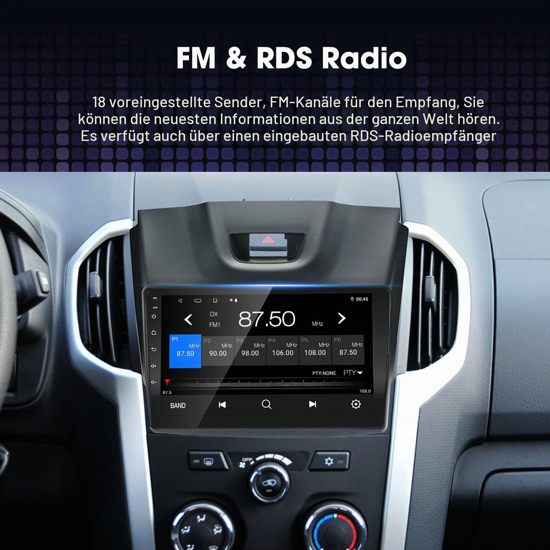 Autoradio Android 13 für Isuzu D-MAX 2012-2018 / MU-X 9 Zoll - Bild 5