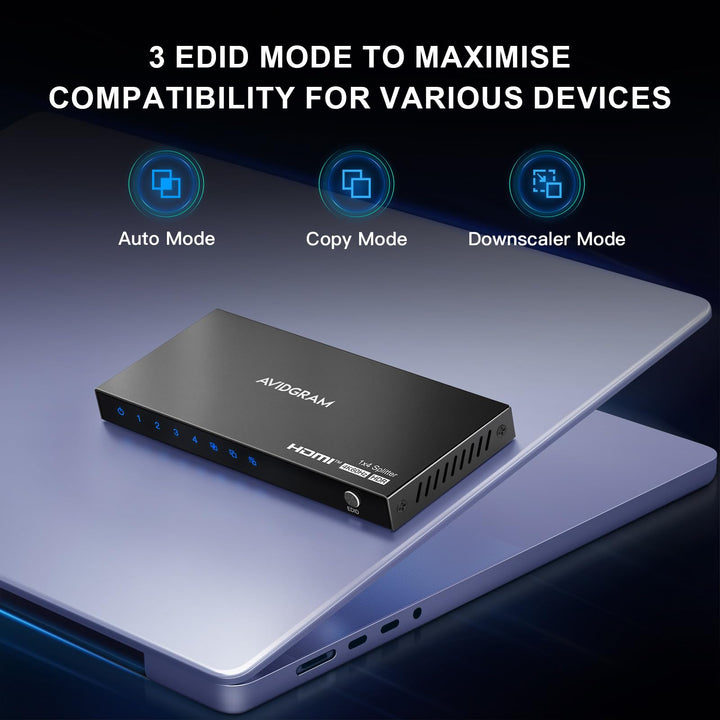 HDMI Splitter 1 auf 4 mit 4K 60Hz, HDR10, HDCP 2.2 und Downscaler - Bild 4