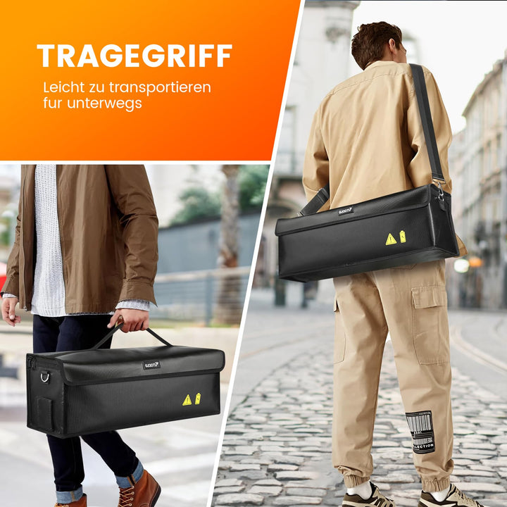 E-Bike Akku Schutztasche feuerfest 1400°C 49x15x15cm 2er-Set - Bild 6