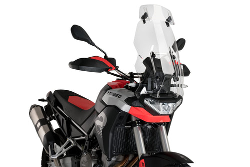 Motorrad Spoiler Scheibe verstellbar 300x130mm transparent 3mm