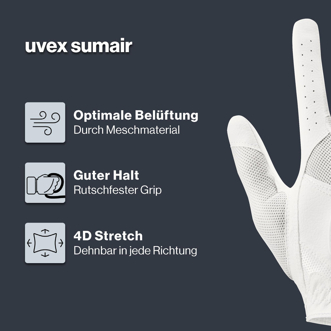 Reithandschuhe Mesh PU-Grip touchscreenfähig Grösse 6.5 - Bild 2