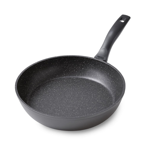 Schmorpfanne 28 cm Aluguss Antihaftbeschichtung Steinpartikel Induktion