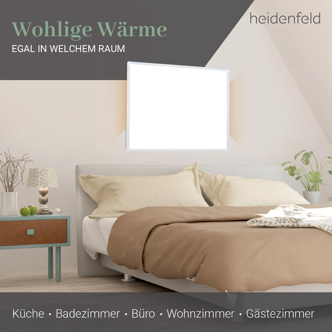 Infrarotheizung 1000 Watt fuer Raeume bis 25 m² mit Thermostat - Bild 4