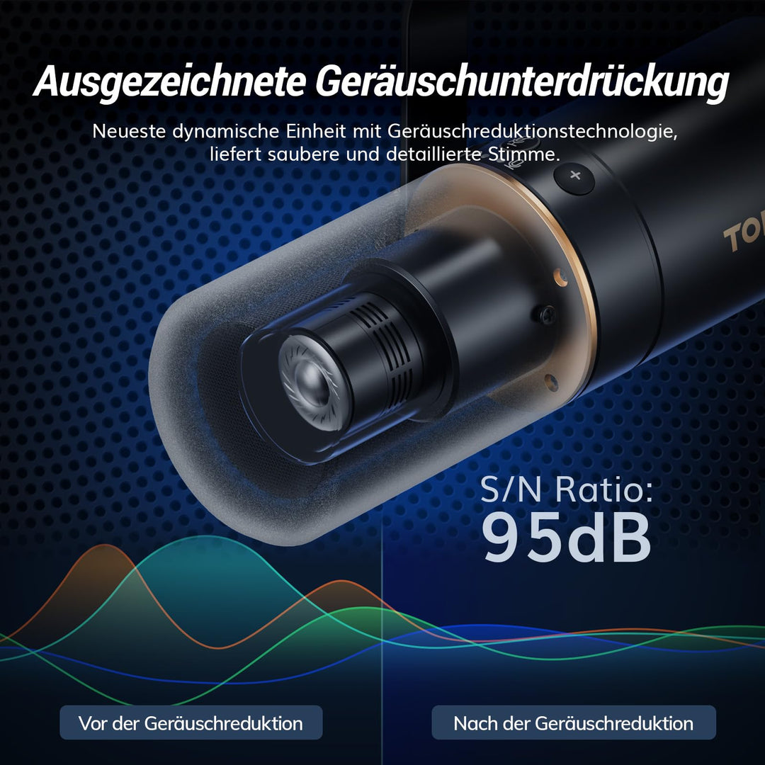 Dynamisches Podcast-Mikrofon XLR/USB mit Arm Nierencharakteristik - Bild 3
