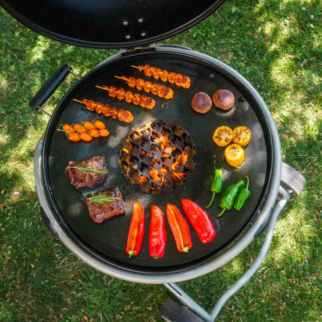 Feuerplatte 47cm für Kugelgrill 4mm Feinkornstahl Made in Germany - Bild 7