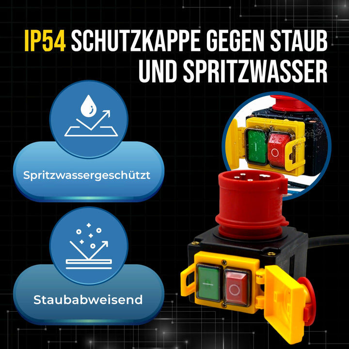 Motorschalter 400V mit Phasenwender, Not-Aus &amp; Wiederanlaufschutz - Bild 3