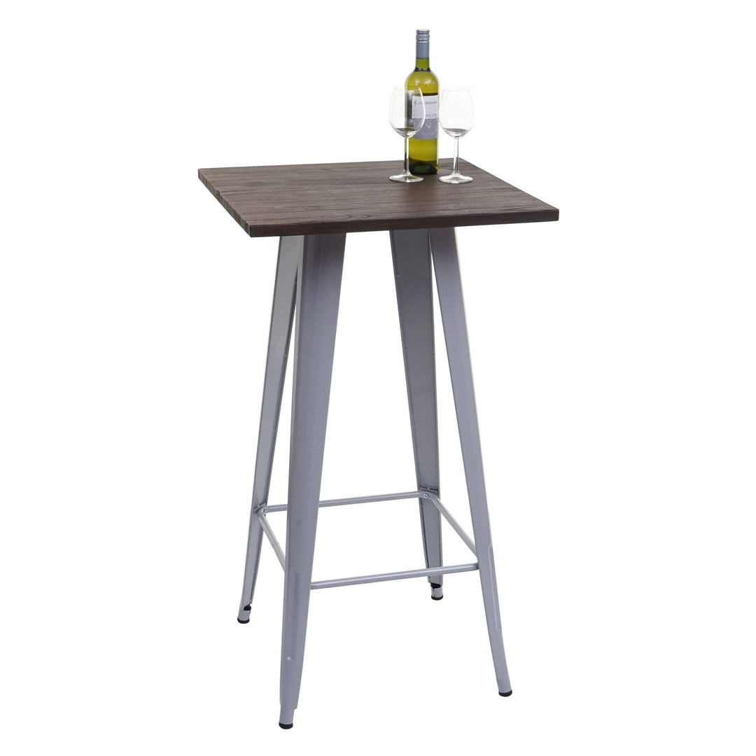 Metallhocker Industriedesign stapelbar 4er-Set, weiss, 46 cm - Bild 9
