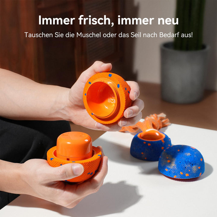 Interaktiver Hundeball mit Seil und Bellgeräusch 3 Modi USB-C - Bild 5