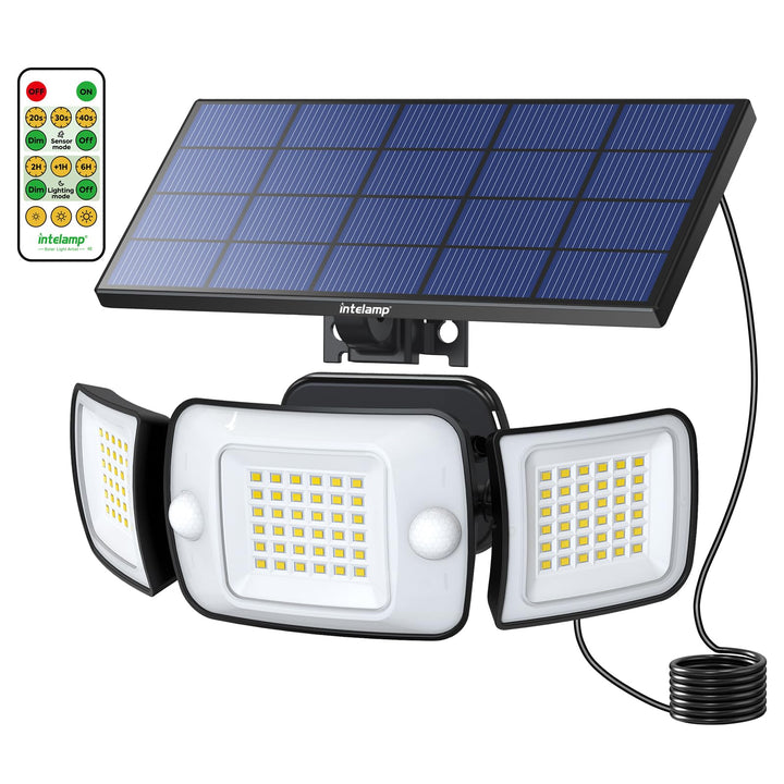 Solar Strahler mit Bewegungsmelder 108 LED 1200lm 270° Weitwinkel