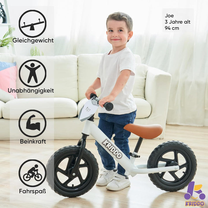 Laufrad Kinder 2-5 Jahre Stahl mit verstellbarem Sitz und Lenker - Bild 2