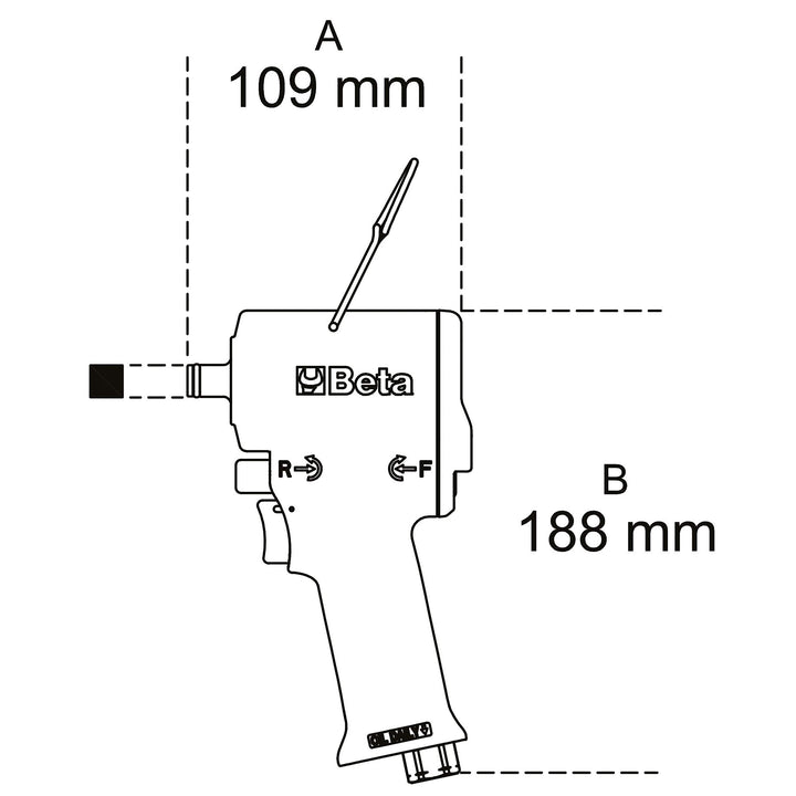 Druckluft-Schlagschrauber kompakt 3 Stufen mit Balance-Haken - Bild 4