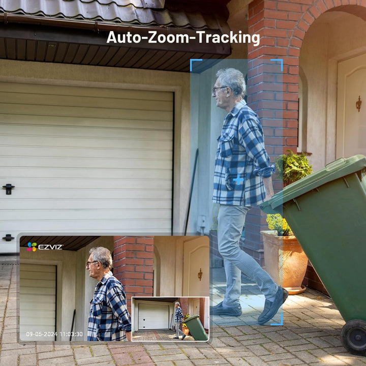 Outdoor WLAN IP Kamera 1080p 360° mit Farbnachtsicht 2er Set - Bild 5