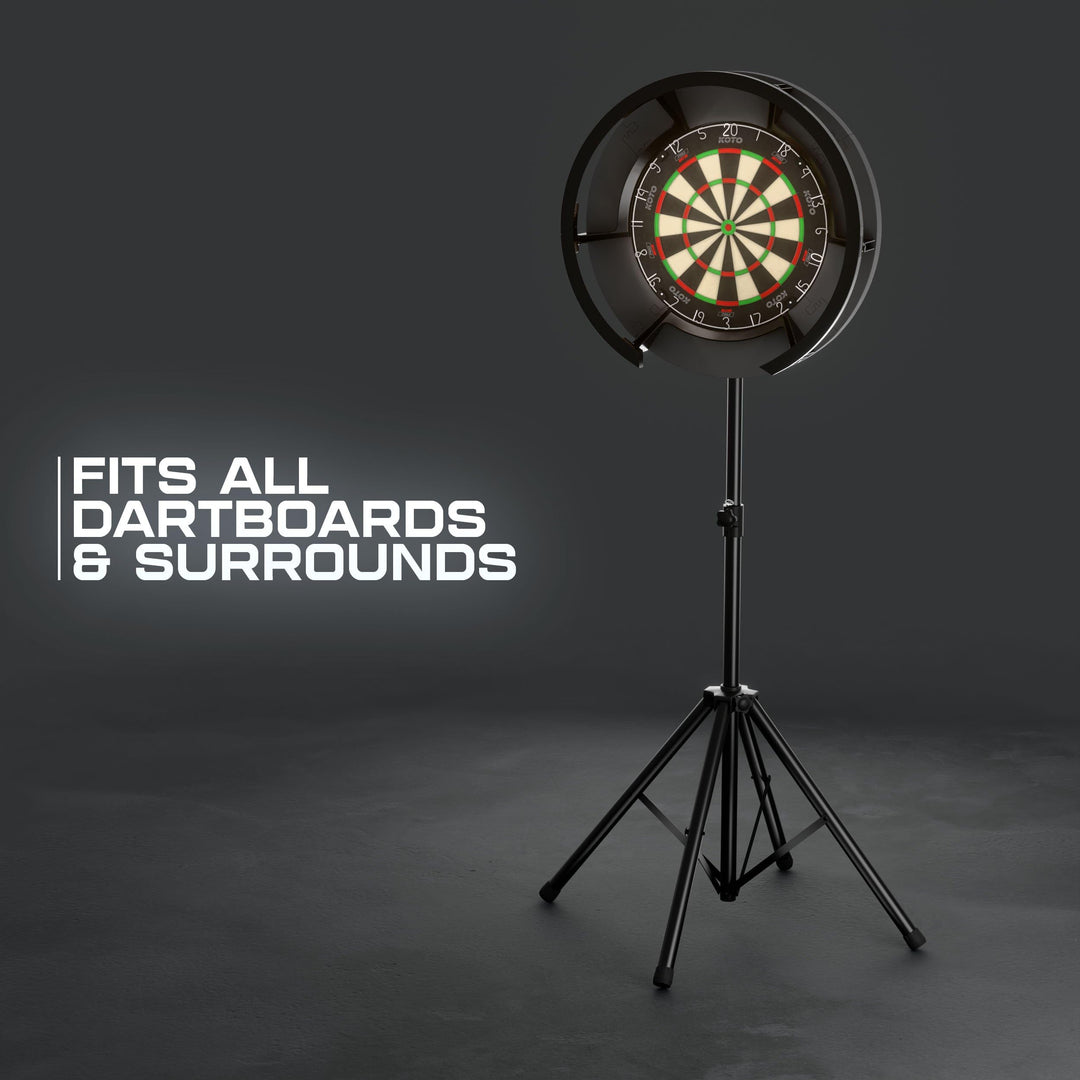 Dartständer Quadpod 4-beinig höhenverstellbar für Sisal &amp; Elektronik - Bild 6