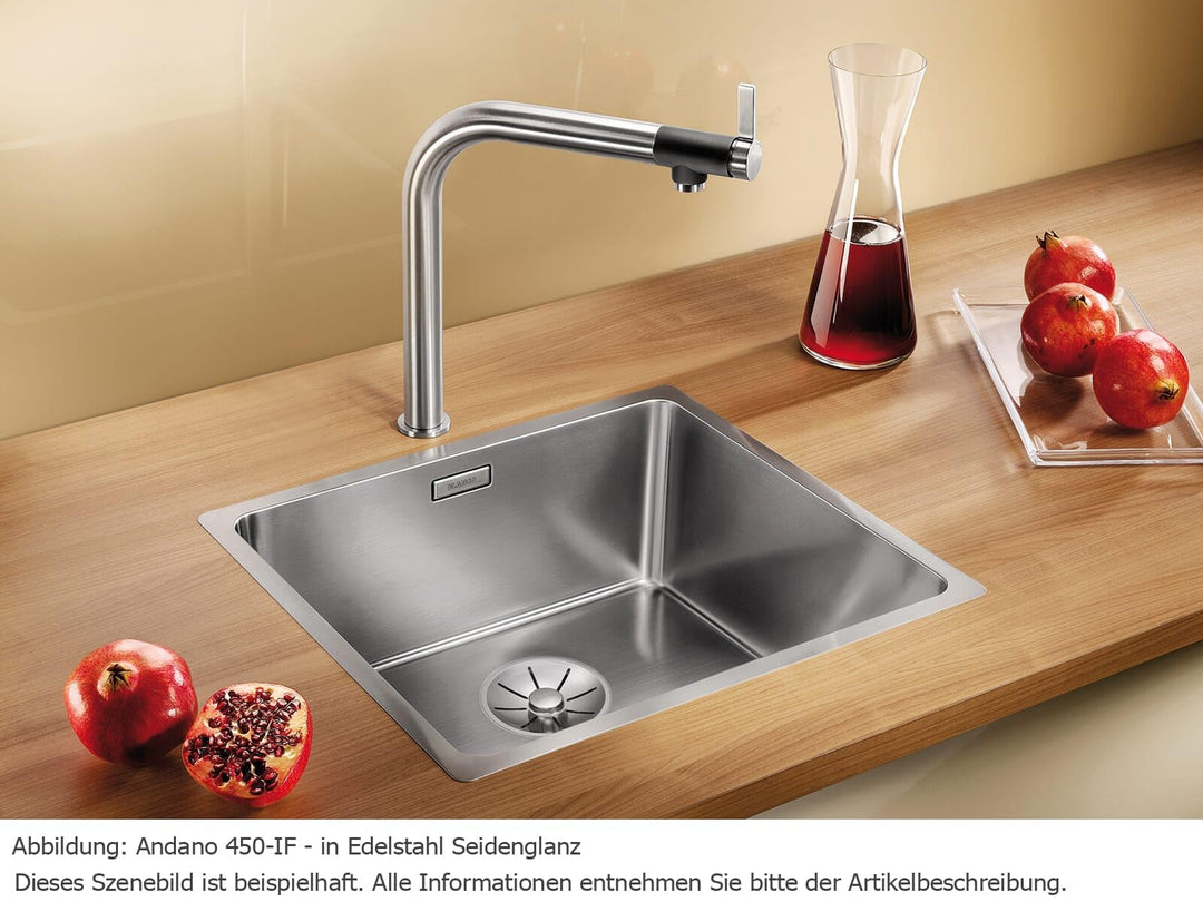 Einbauspüle Edelstahl Seidenglanz 490x440mm mit InFino-Ablauf - Bild 2