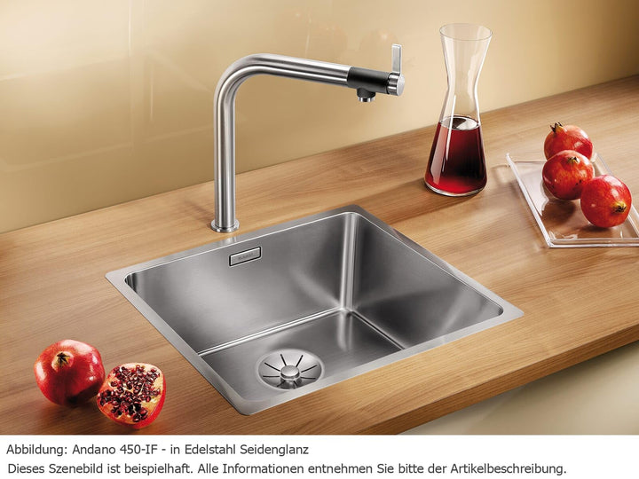 Einbauspüle Edelstahl Seidenglanz 490x440mm mit InFino-Ablauf - Bild 2