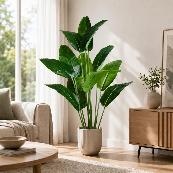Kunstpflanze Bananenbaum 160 cm naturgetreu für Innenbereich - Bild 2