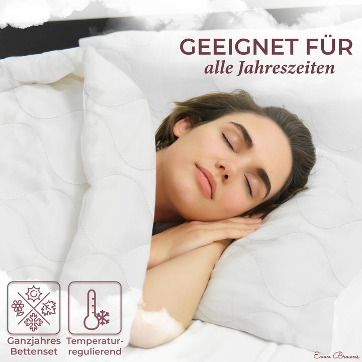 Bettenset 135x200 4-teilig Vierjahreszeiten antiallergisch waschbar - Bild 5