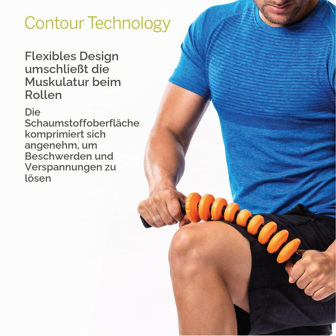 Massage Stick Sanduhr-Design fuer Muskelregeneration gruen - Bild 6