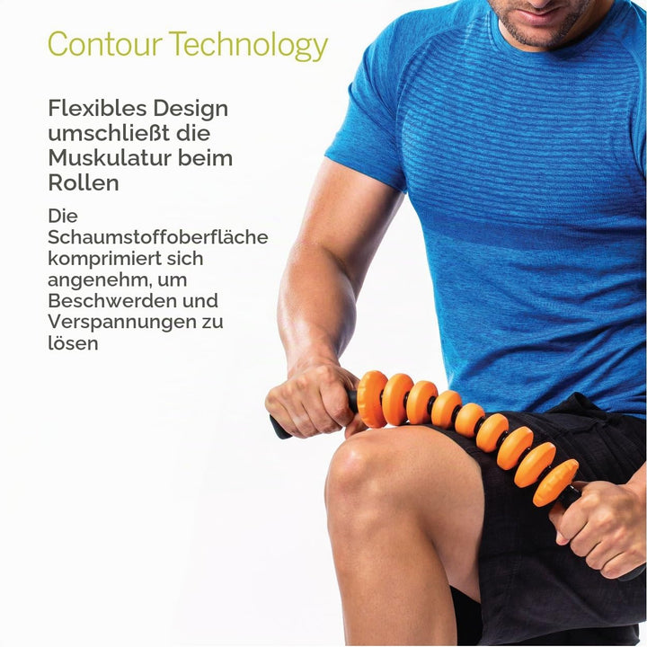 Massage Stick Sanduhr-Design fuer Muskelregeneration gruen - Bild 6