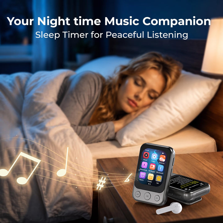 MP3 Player 64GB Bluetooth 5.3 Clip Touchscreen Lautsprecher - Bild 8