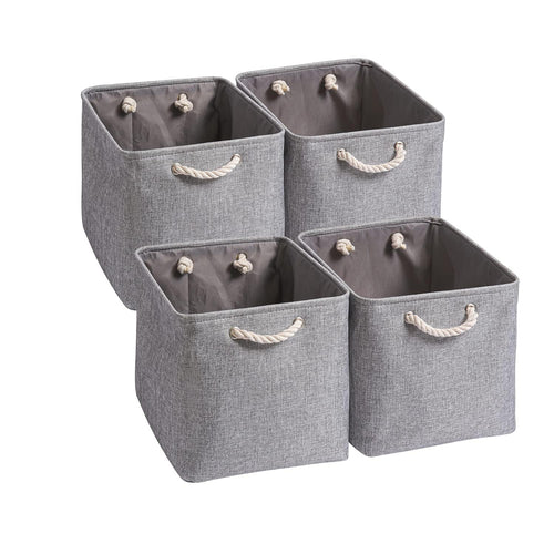 Aufbewahrungsbox Stoff faltbar 33x38x33cm Kallax-kompatibel 4er-Set
