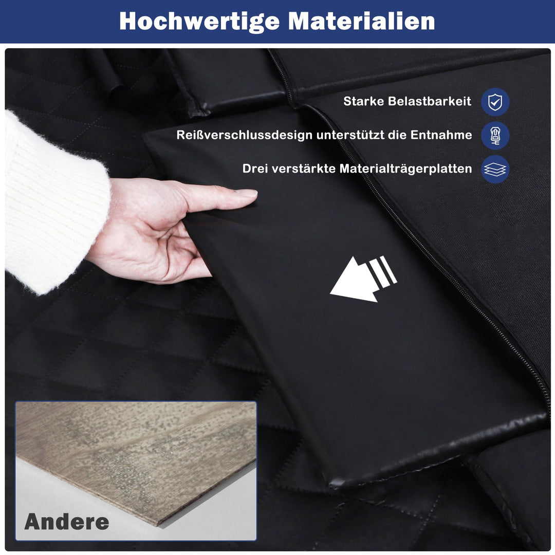 Hundedecke Auto Rücksitz wasserdicht mit Mesh-Fenster 132x63cm - Bild 8