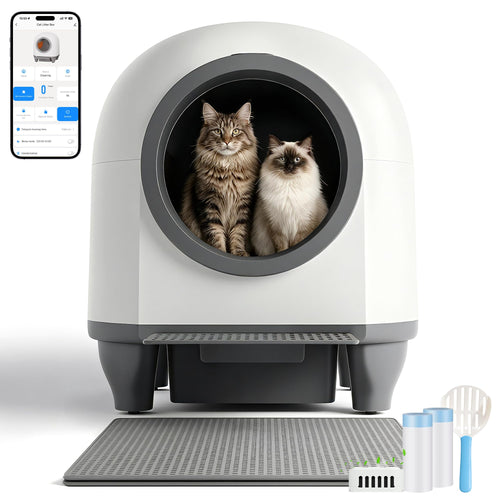 Selbstreinigendes Katzenklo 90L Automatisch mit App-Steuerung