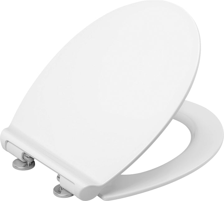 WC-Sitz oval Superflach Duroplast Soft-Close Quick-Release Weiss