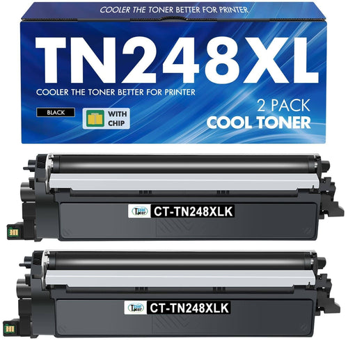 Toner Schwarz XL 2er-Pack kompatibel Brother TN248XLBK 3000 Seiten
