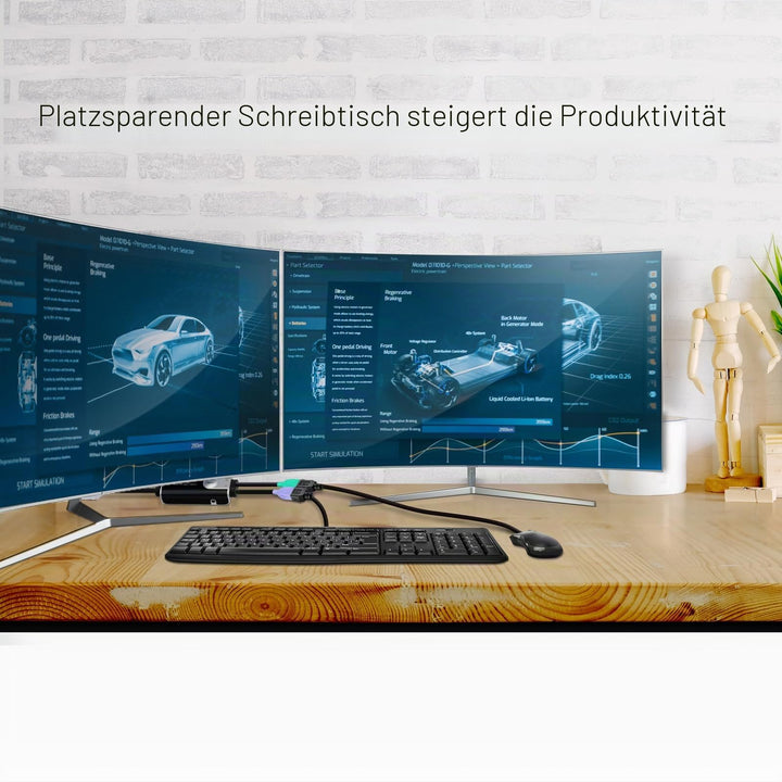 KM Switch 2-Port USB Boundless Switching ohne Netzteil - Bild 4