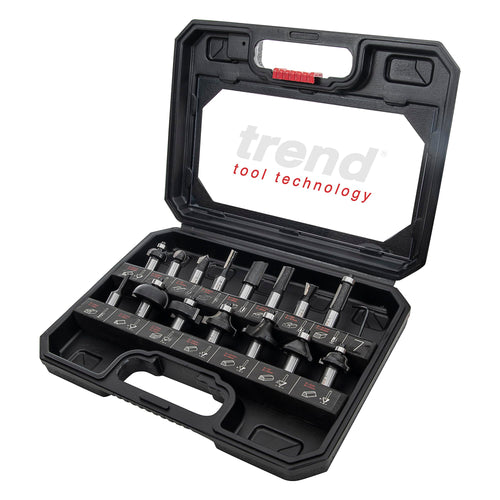 Fräser-Set 15-teilig Hartmetall 1/2-Zoll-Schaft im Koffer