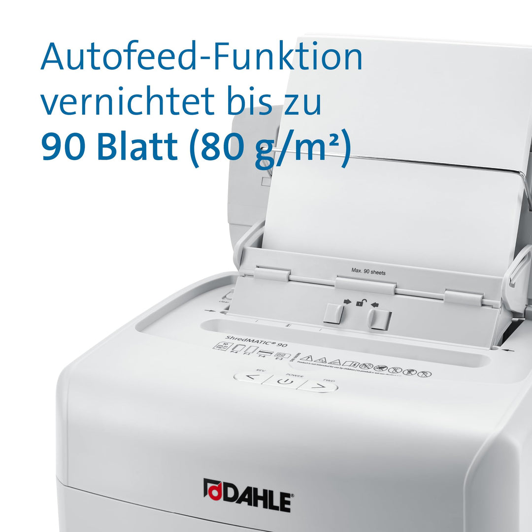 Aktenvernichter Autofeed 90 Blatt Partikelschnitt Sicherheitsstufe P4 - Bild 4